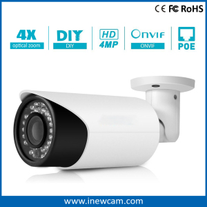 Hot 4X Optical Zoom Auto Focus Poe Network CCTV IP Camera